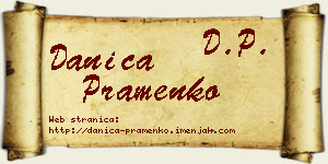 Danica Pramenko vizit kartica